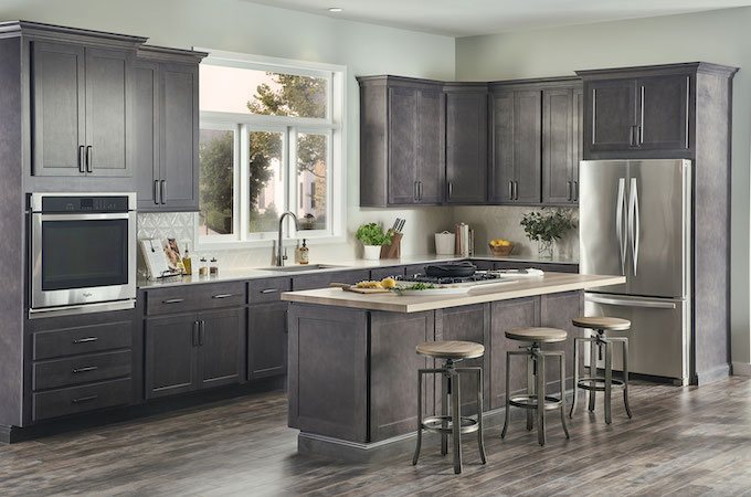 Hanover Grey Stain Building Materials, Dark Gray Stain Kitchen Cabinets